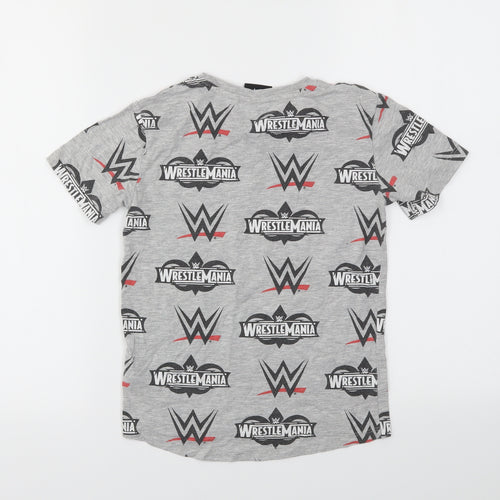 NEXT Boys Grey Geometric  Basic T-Shirt Size 6 Years