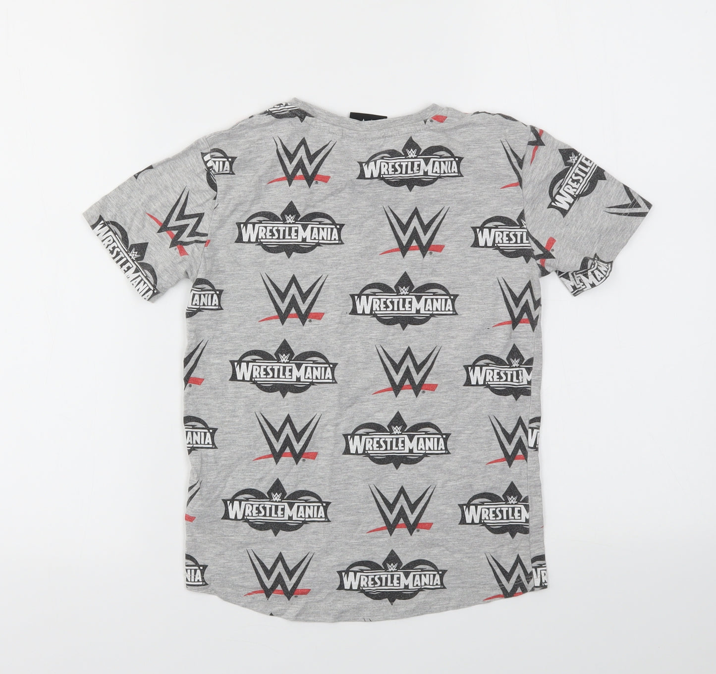 NEXT Boys Grey Geometric  Basic T-Shirt Size 6 Years