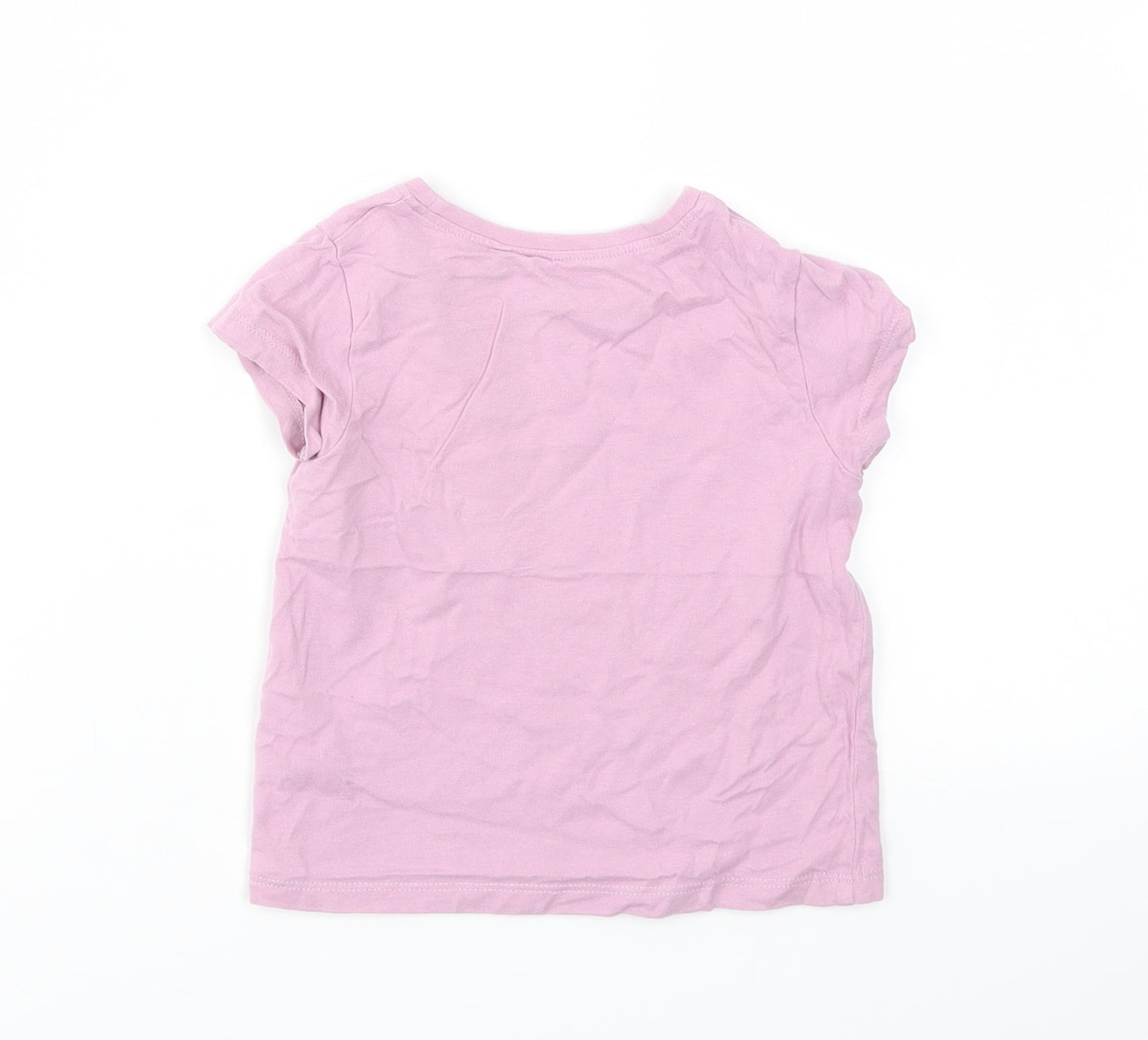 NEXT Girls Purple   Basic T-Shirt Size 12-18 Months