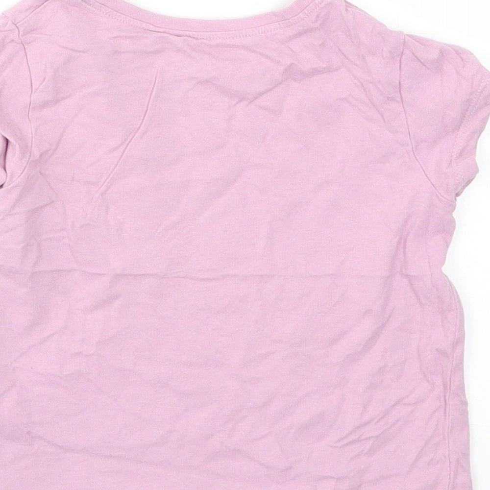 NEXT Girls Purple   Basic T-Shirt Size 12-18 Months