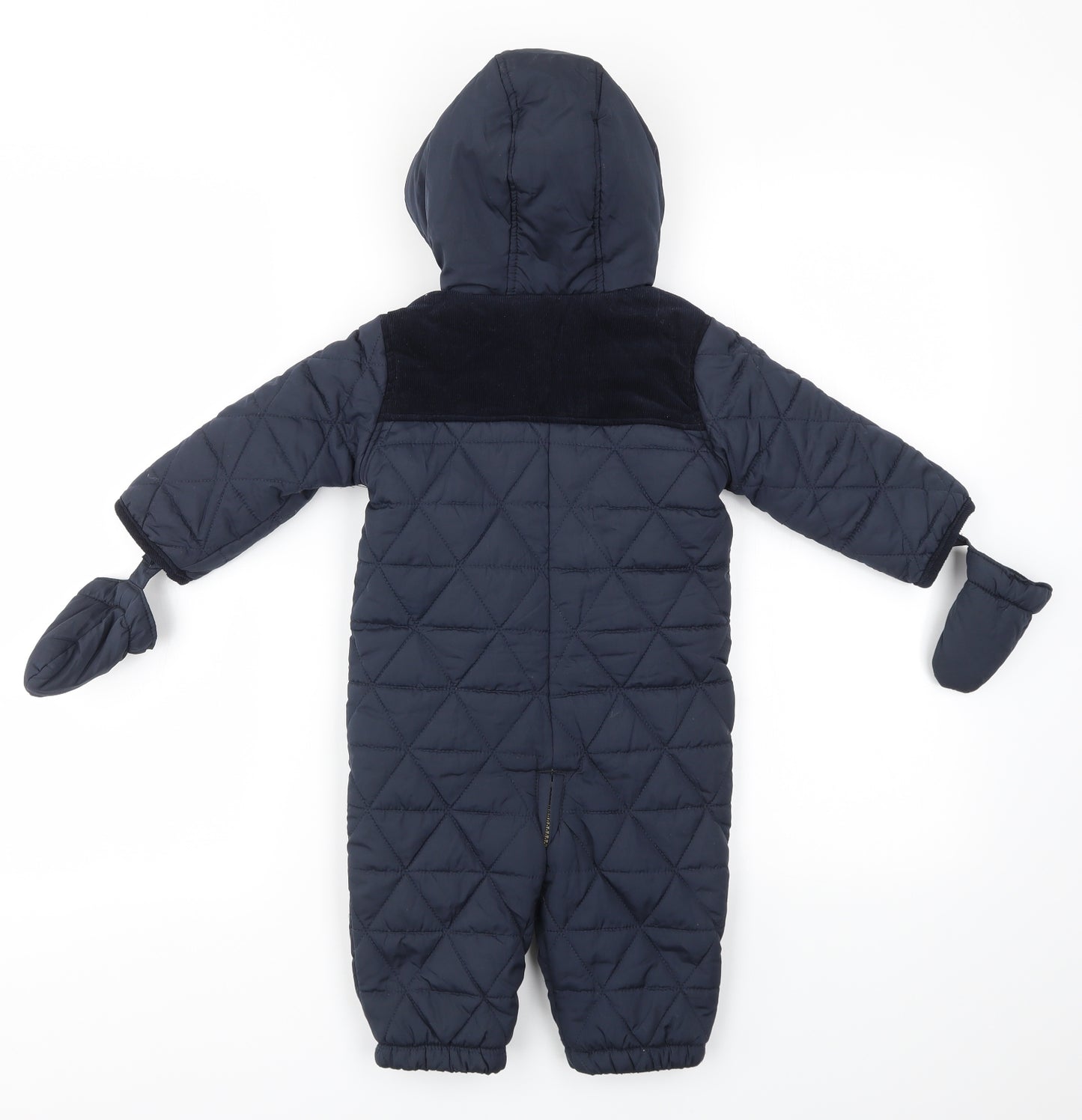 JUNIORJ  Boys Blue   Basic Coat Snowsuit Size 9-12 Months
