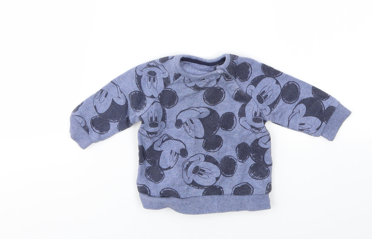 George Boys Blue Animal Print  Pullover Jumper Size 3-6 Months