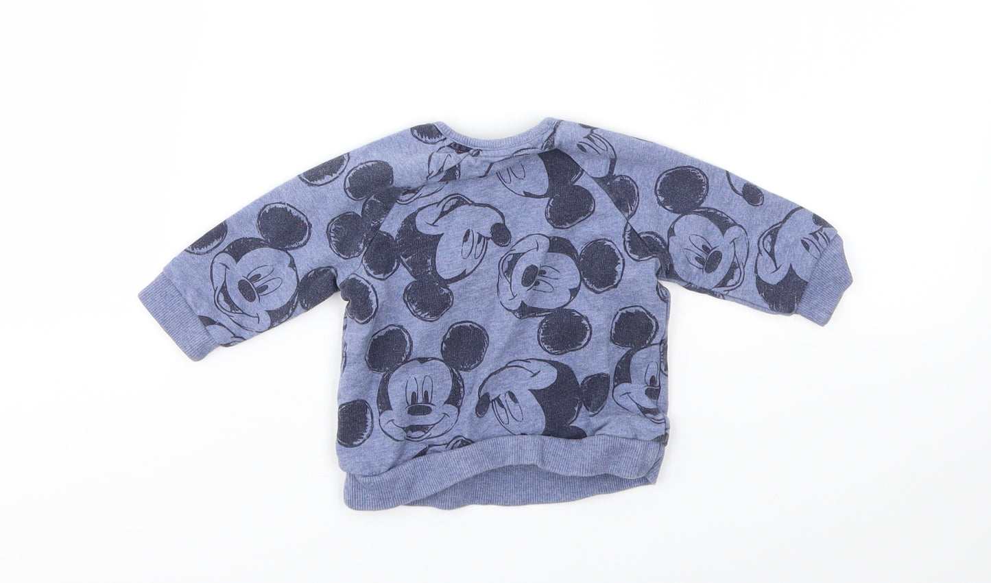 George Boys Blue Animal Print  Pullover Jumper Size 3-6 Months