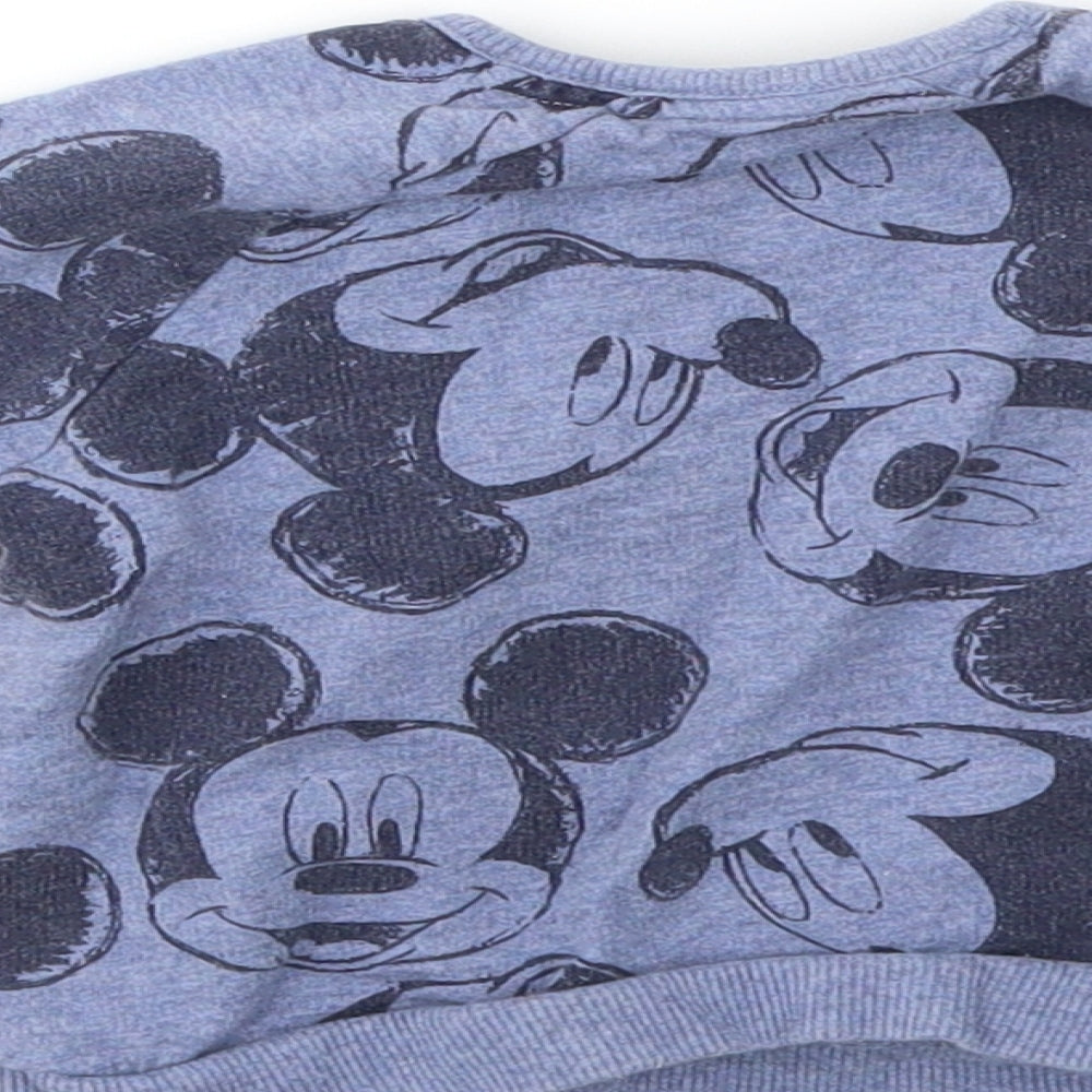 George Boys Blue Animal Print  Pullover Jumper Size 3-6 Months