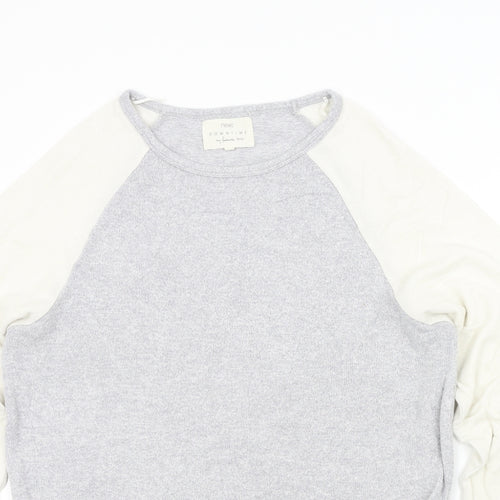 NEXT Womens Grey Solid  Top Pyjama Top Size 14