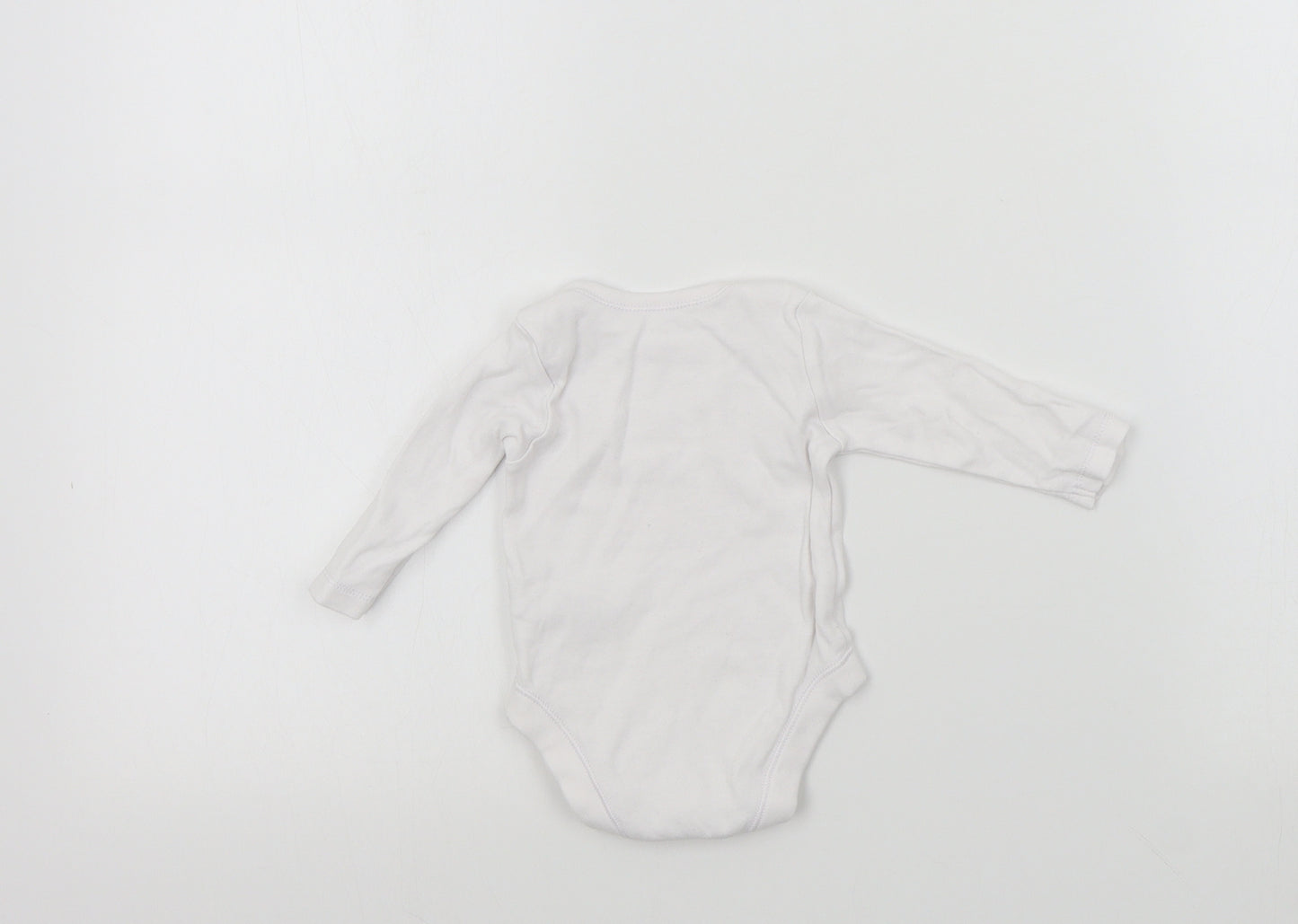Nutmeg Baby White Colourblock  Babygrow One-Piece Size 0-3 Months