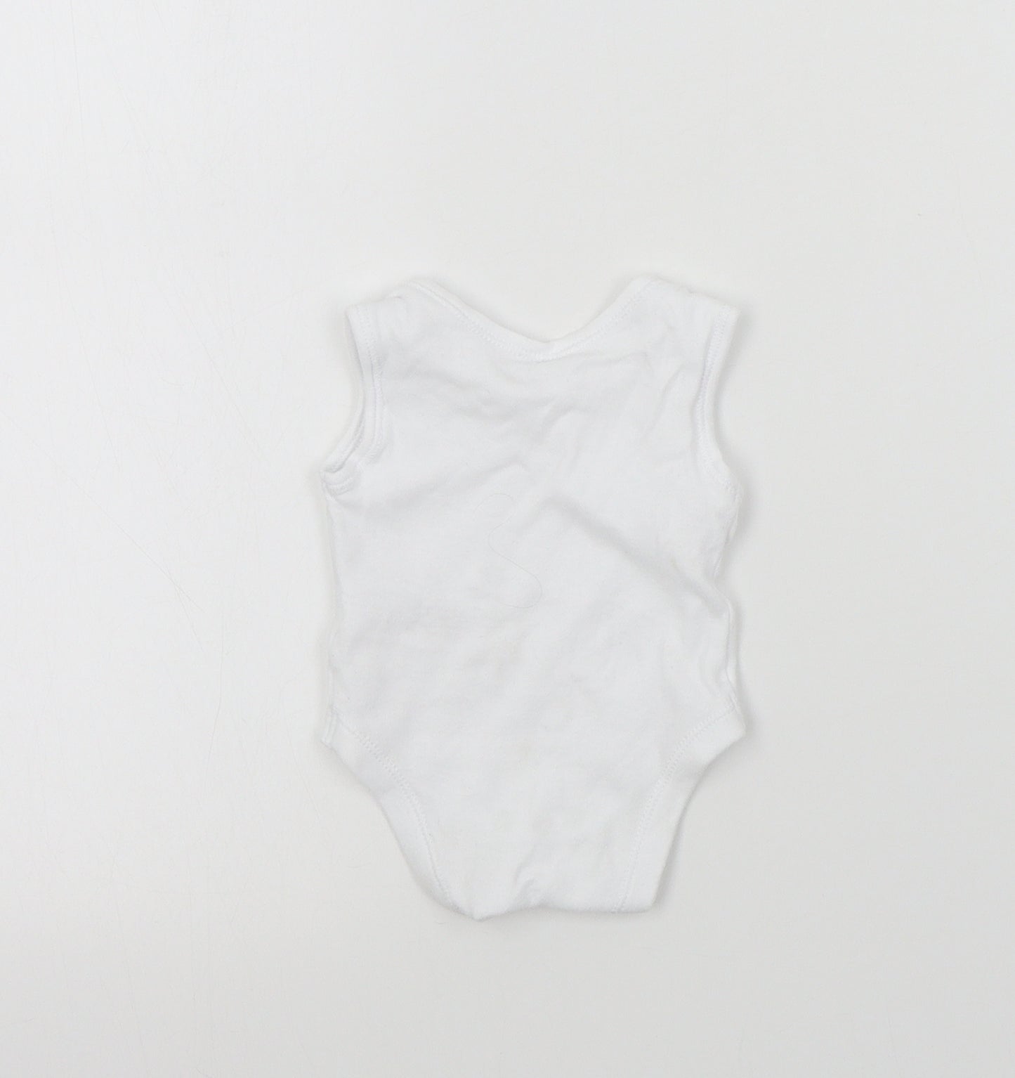 Primark Baby White Colourblock  Babygrow One-Piece Size Newborn