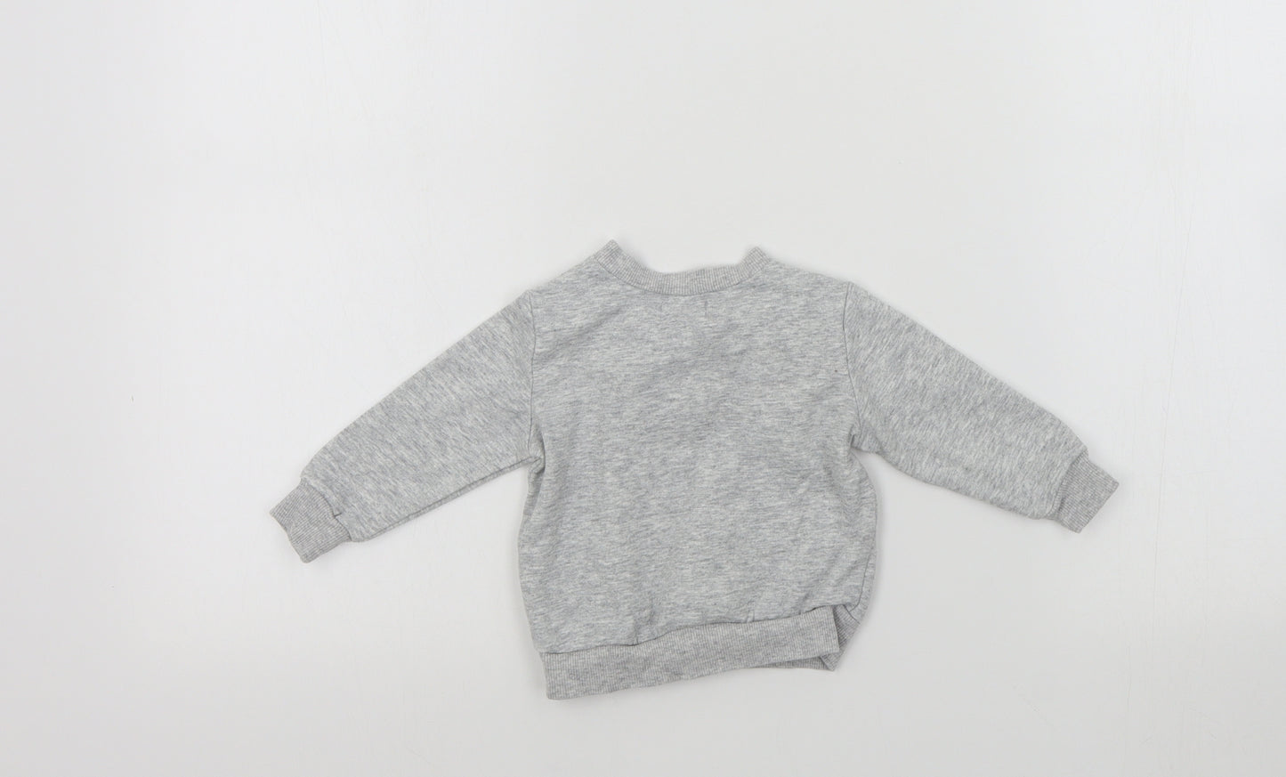lily&dan Baby Grey Colourblock  Pullover Jumper Size 3-6 Months