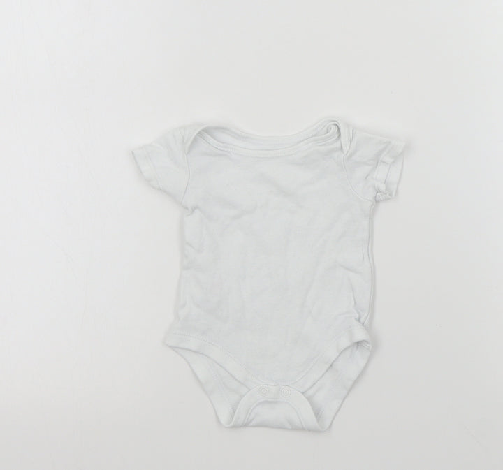 TU Baby White Colourblock Babygrow One-Piece Size 0-3 Months