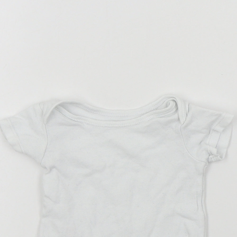 TU Baby White Colourblock  Babygrow One-Piece Size 0-3 Months