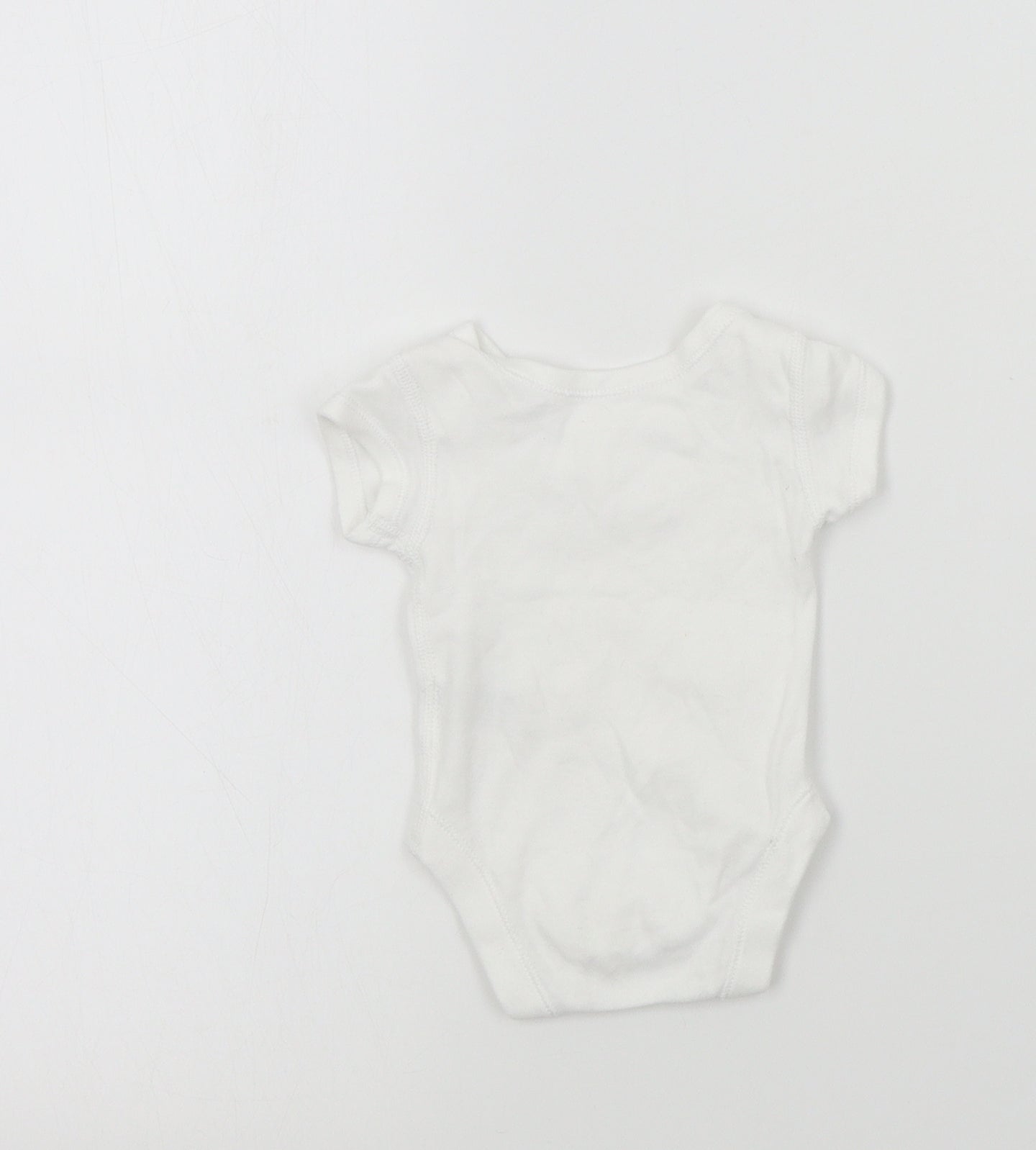 M&S Baby White Colourblock  Babygrow One-Piece Size Newborn