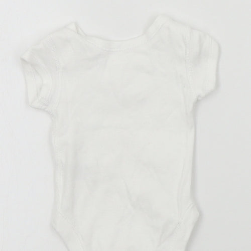 M&S Baby White Colourblock  Babygrow One-Piece Size Newborn
