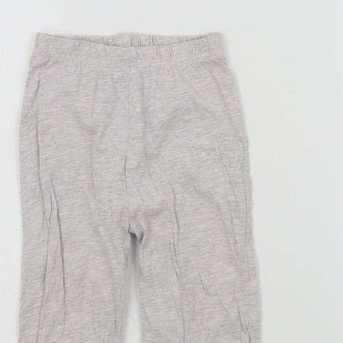 Primark Girls Grey Colourblock  Top Pyjama Pants Size 2-3 Years