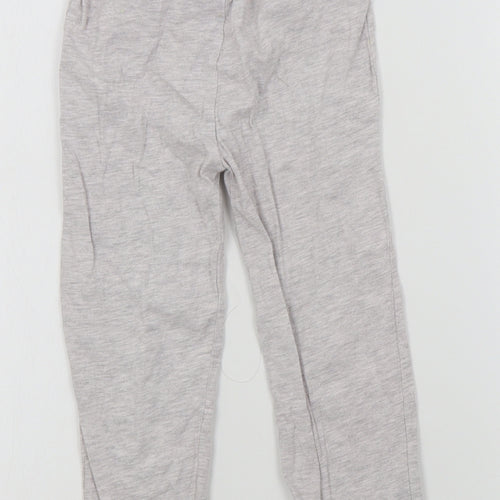 Primark Girls Grey Colourblock  Top Pyjama Pants Size 2-3 Years