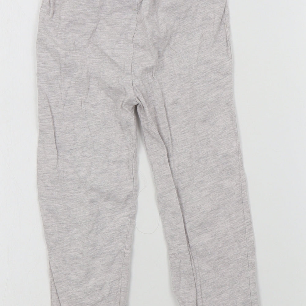 Primark Girls Grey Colourblock  Top Pyjama Pants Size 2-3 Years