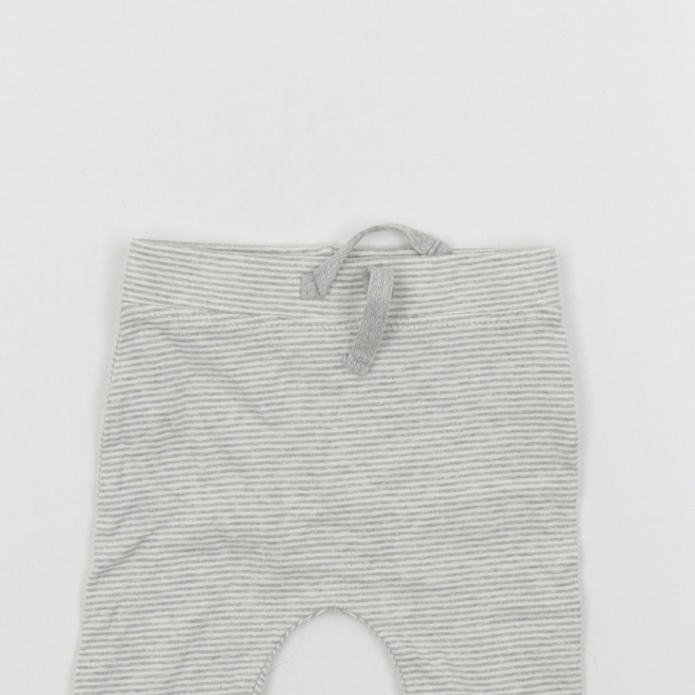 George Baby Green Striped  Jogger Leggings Size 3-6 Months