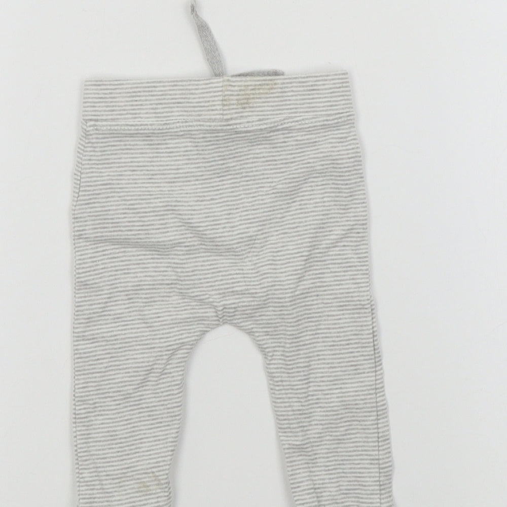 George Baby Green Striped  Jogger Leggings Size 3-6 Months