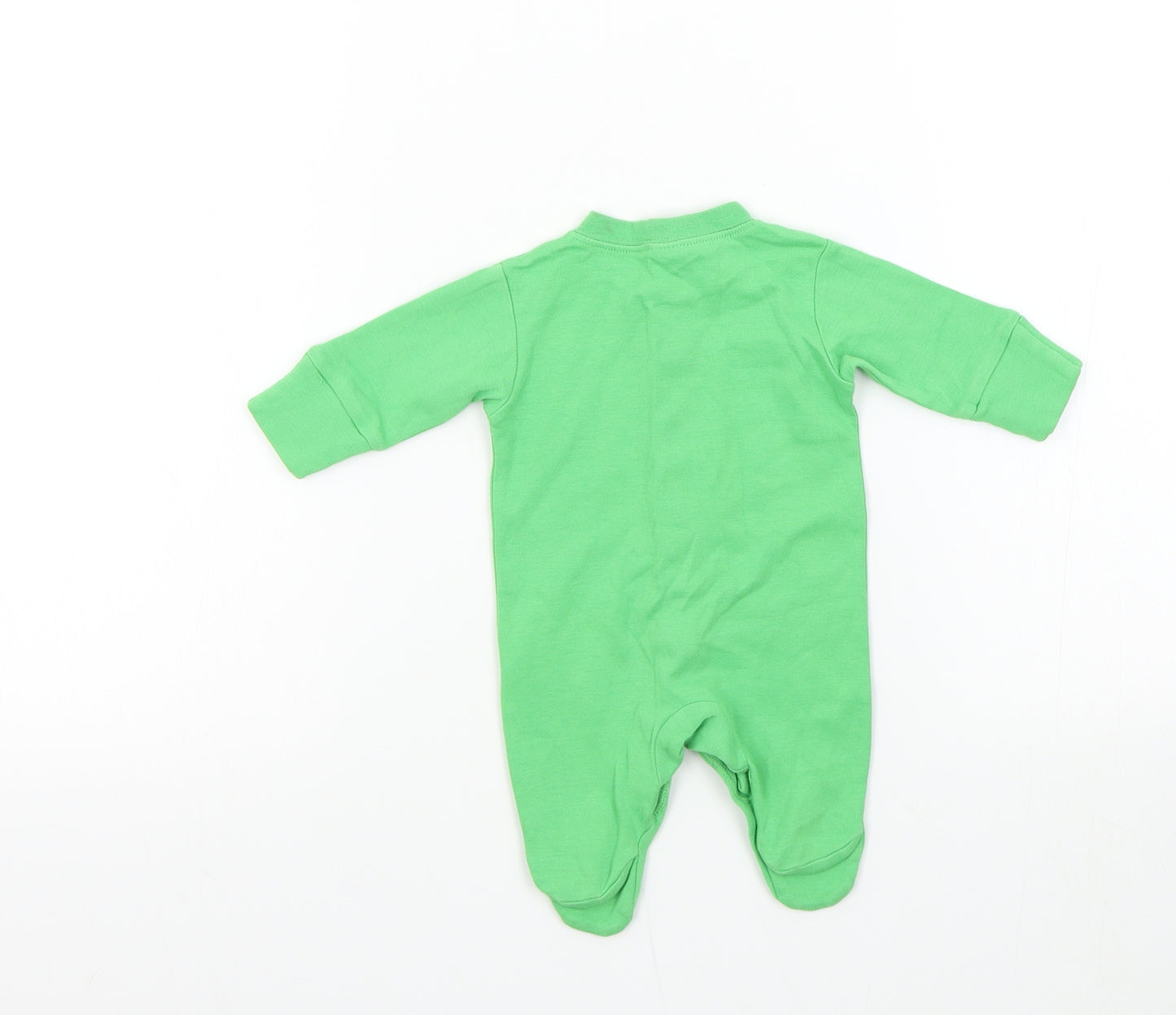 NEXT Baby Green Colourblock  Babygrow One-Piece Size Newborn