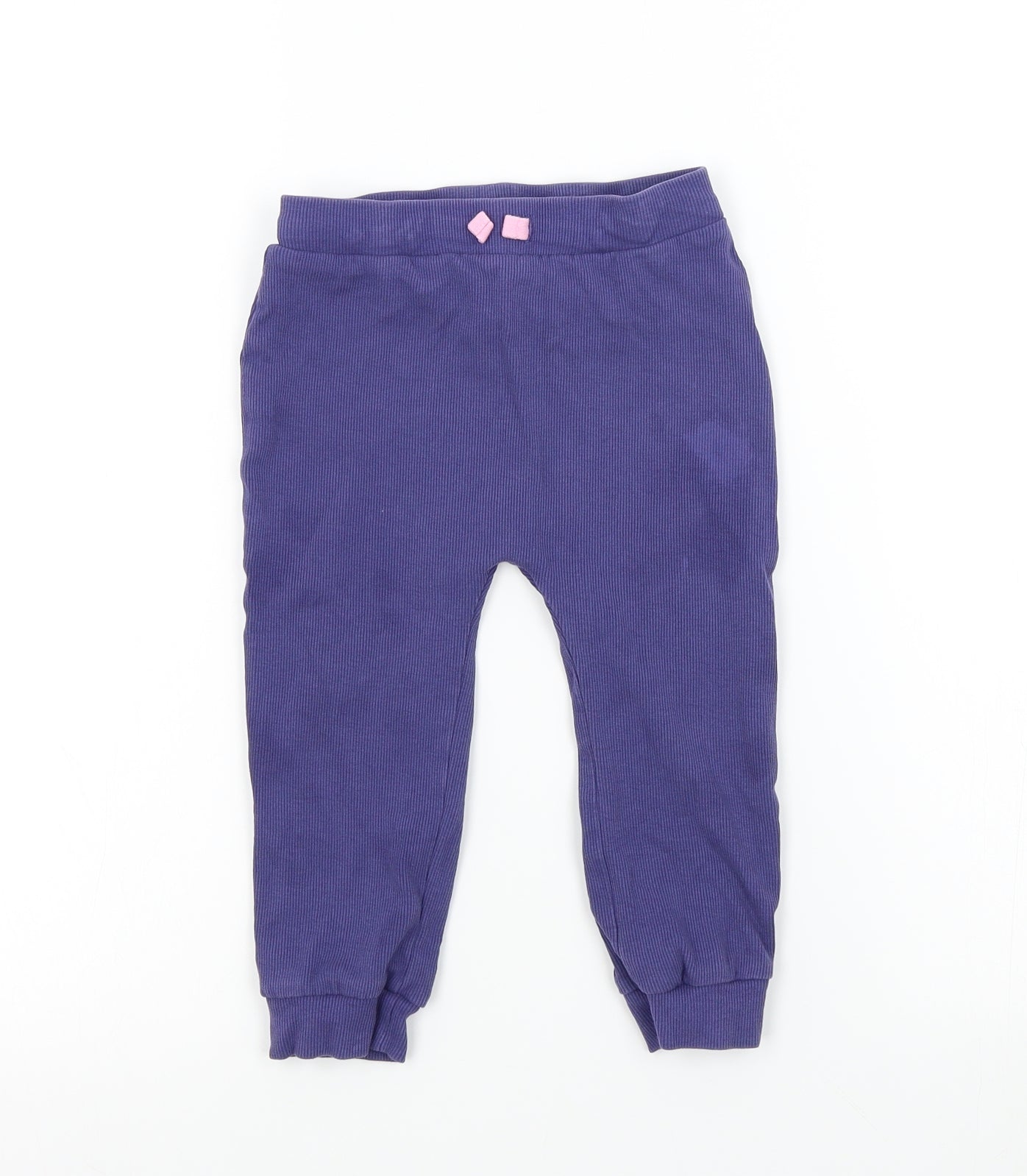 George Girls Blue Colourblock  Jogger Trousers Size 2-3 Years