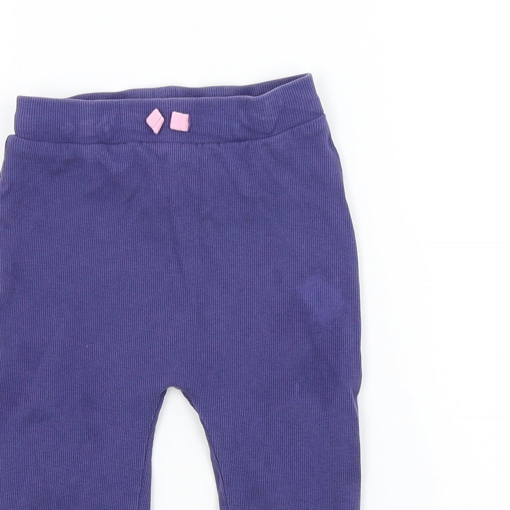 George Girls Blue Colourblock  Jogger Trousers Size 2-3 Years