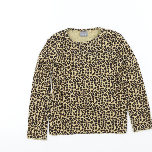 NEXT Girls Brown Camouflage  Basic T-Shirt Size 2-3 Years