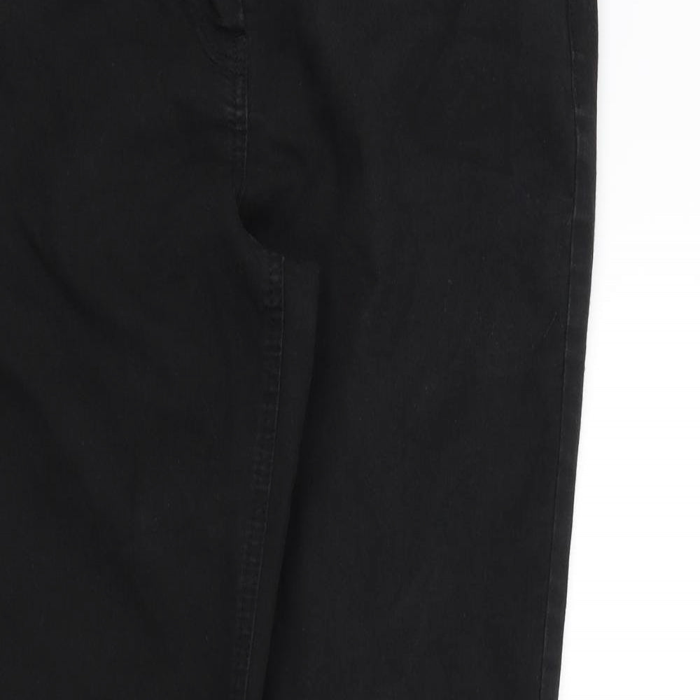 Wallis Womens Black   Straight Jeans Size 12 L29 in