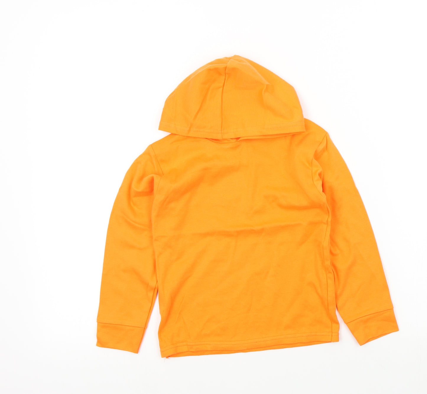 Preworn Boys Orange Colourblock  Pullover T-Shirt Size 3-4 Years
