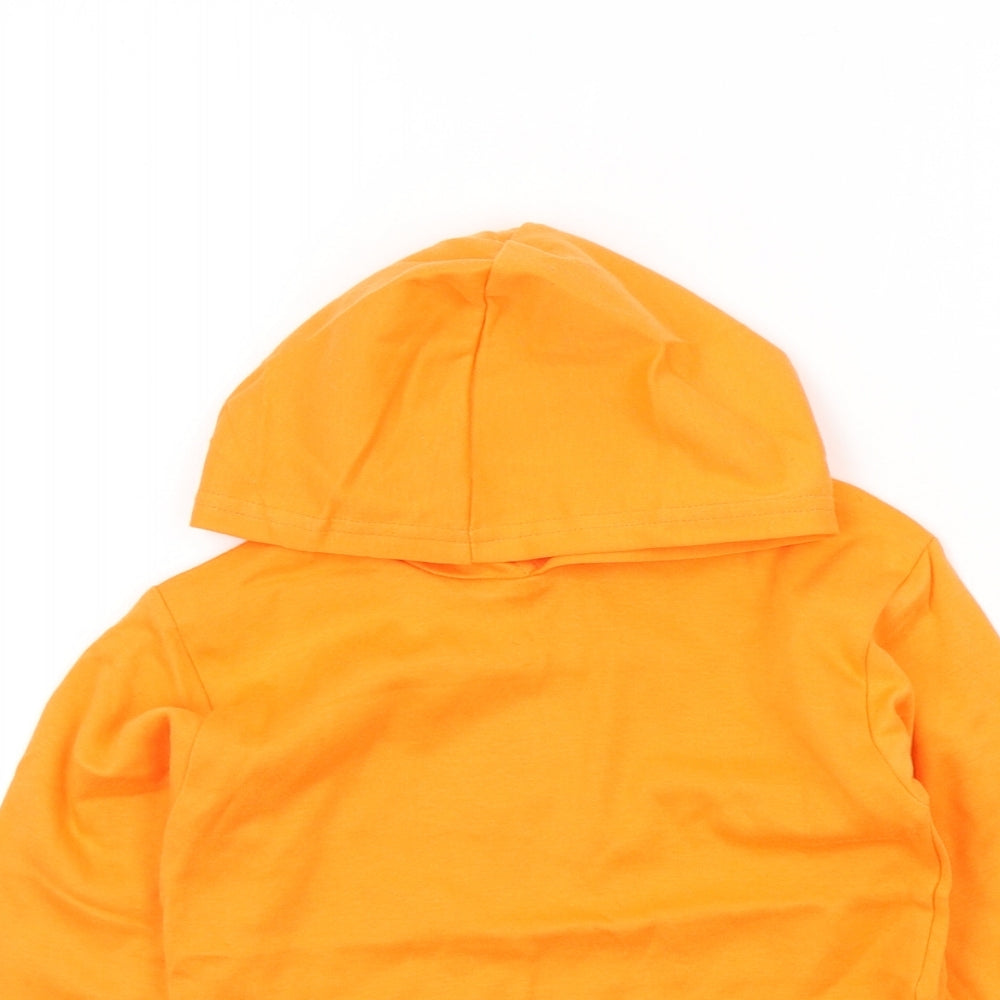 Preworn Boys Orange Colourblock  Pullover T-Shirt Size 3-4 Years