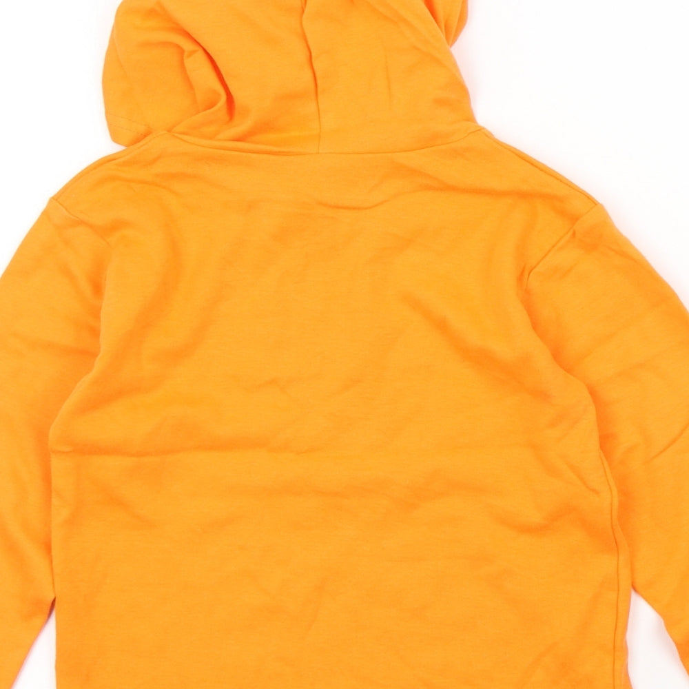 Preworn Boys Orange Colourblock  Pullover T-Shirt Size 3-4 Years