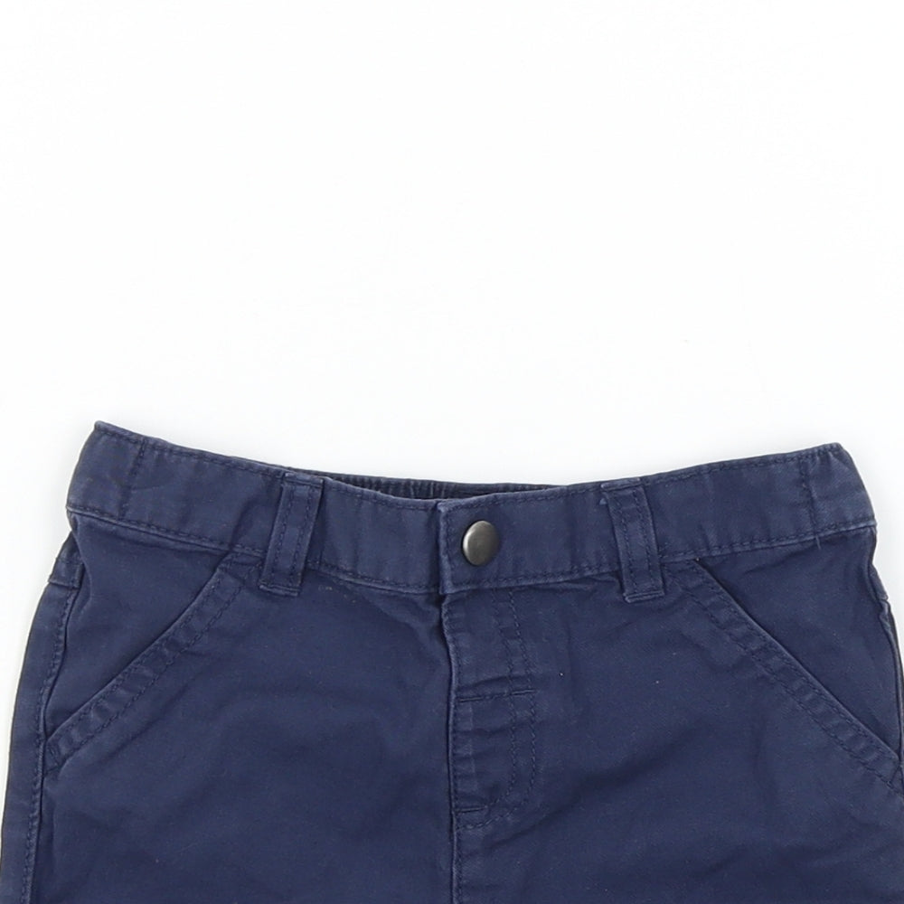 F&F Boys Blue Colourblock  Cropped Trousers Size 18-24 Months