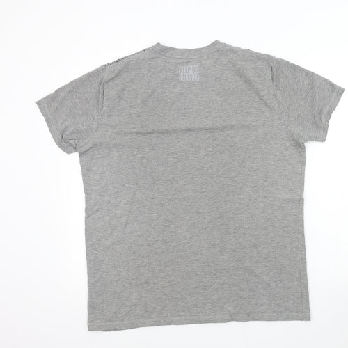 Crivit Mens Grey Colourblock   T-Shirt Size L