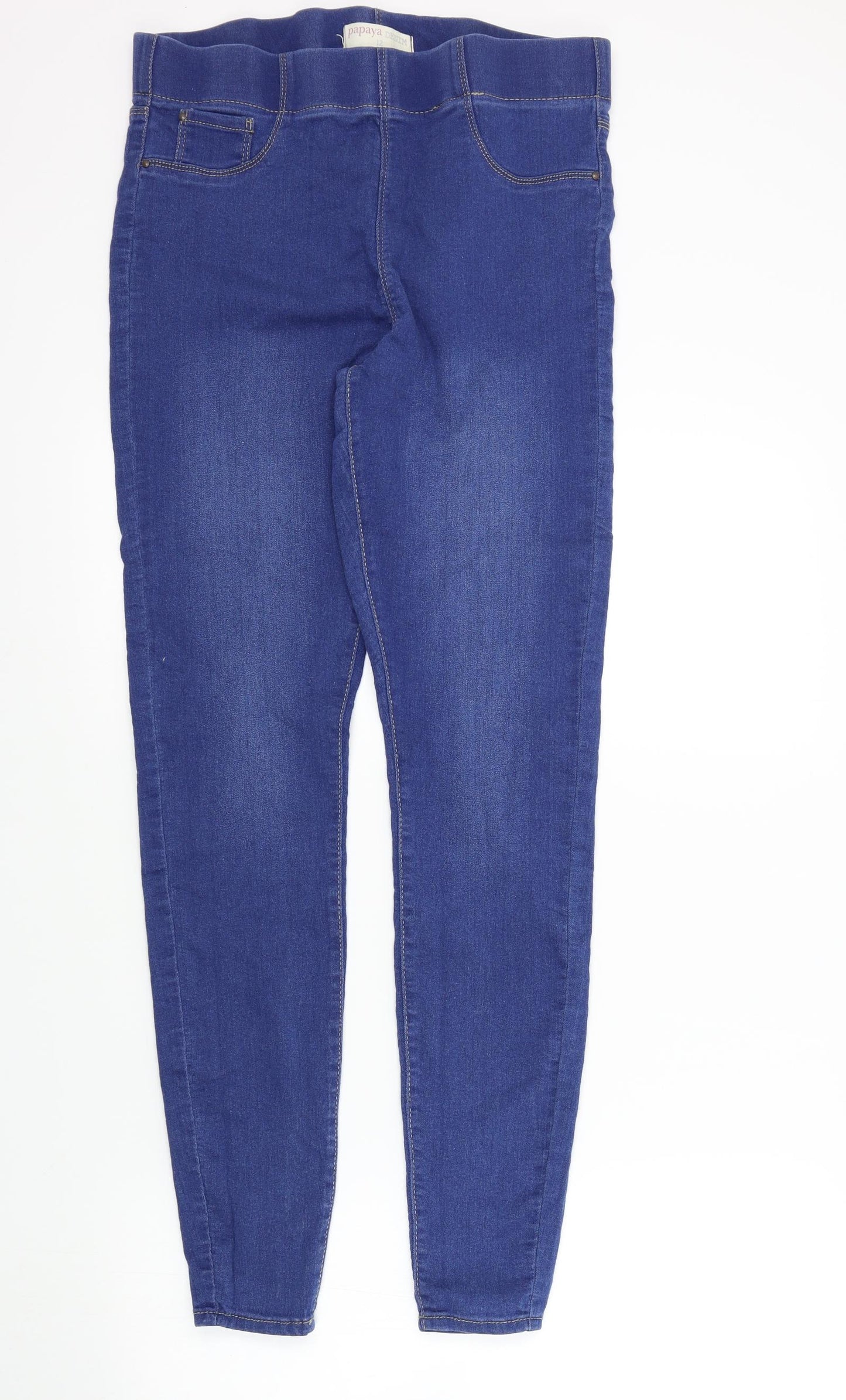 Papaya Womens Blue   Skinny Jeans Size 12 L29 in