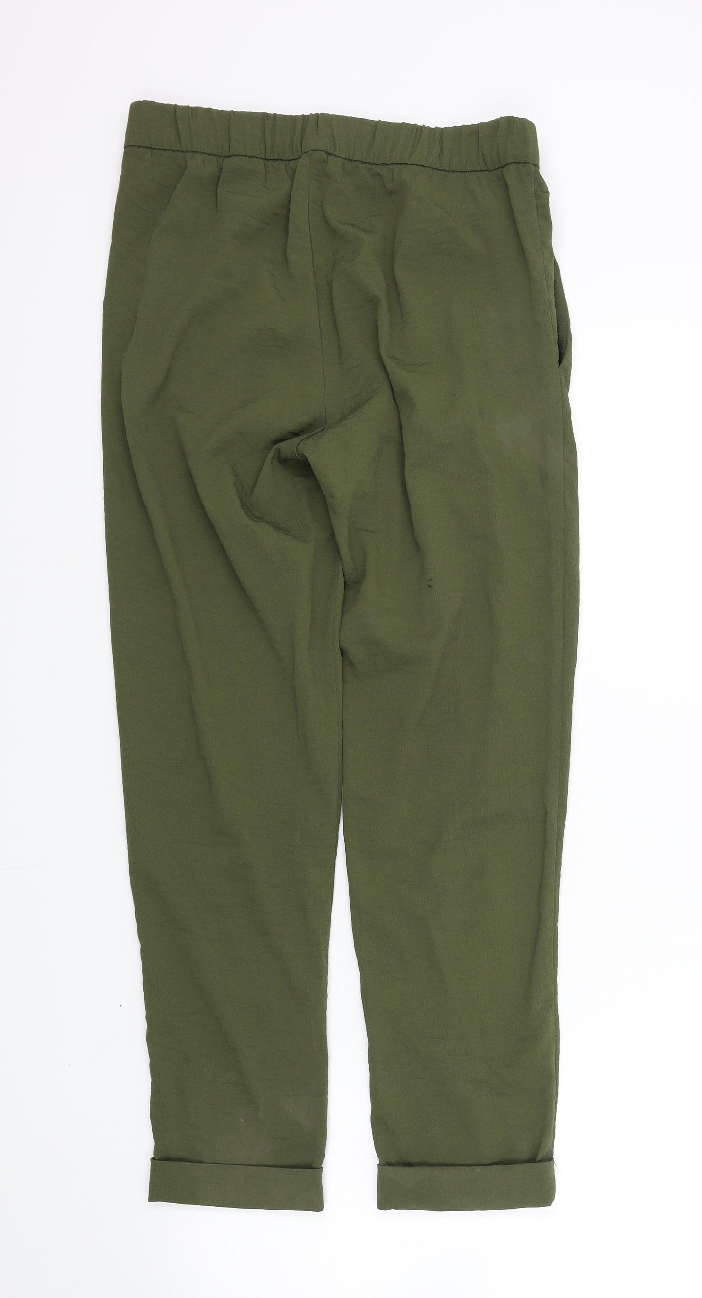H&M Womens Green   Dress Pants Trousers Size 8 L26 in