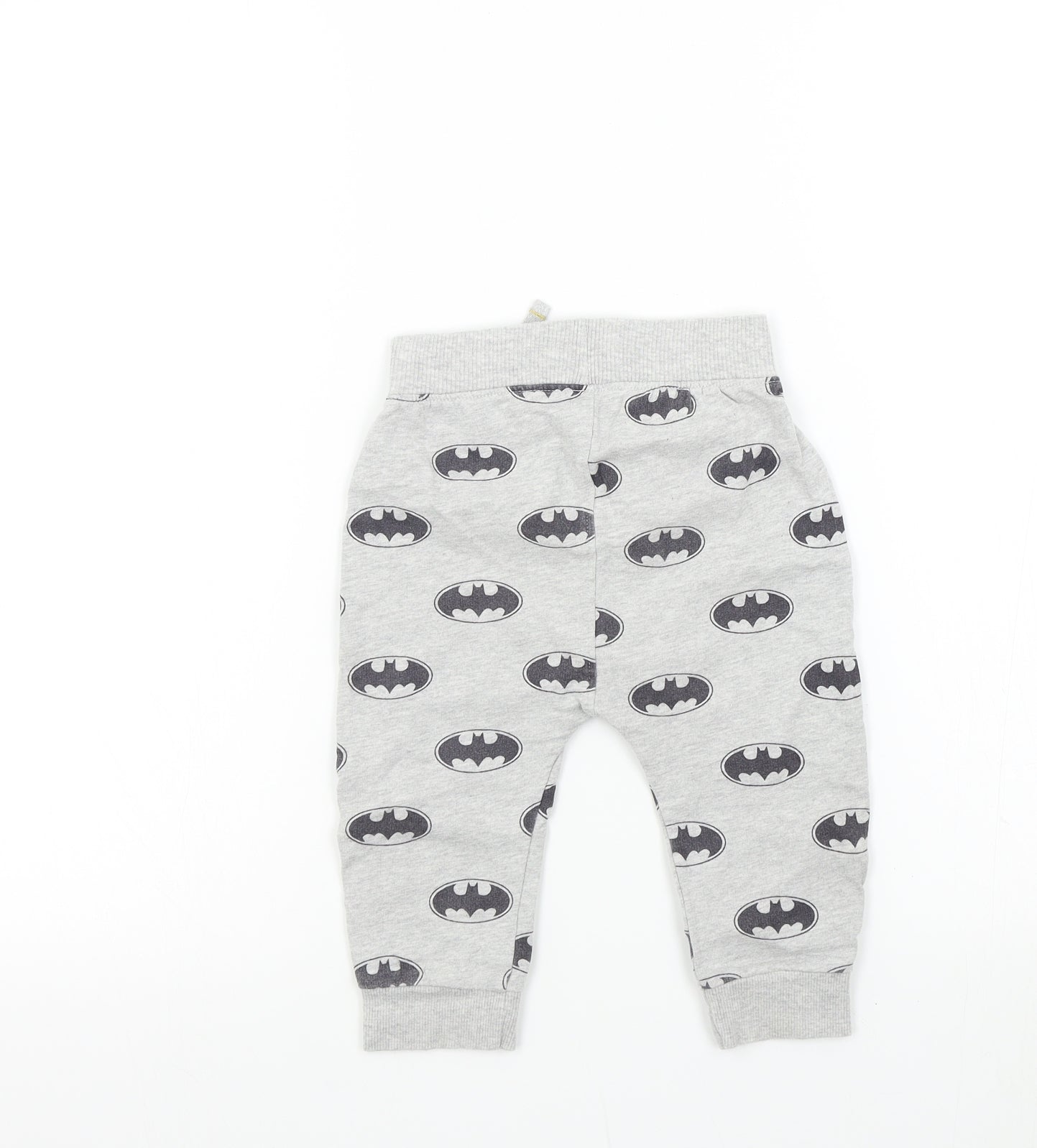 George Boys Grey Geometric  Jogger Leggings Size 12-18 Months  - BATMAN