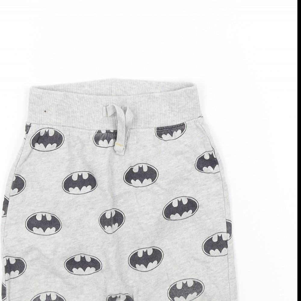 George Boys Grey Geometric  Jogger Leggings Size 12-18 Months  - BATMAN