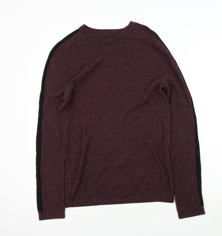 River Island Mens Purple Pullover Jumper Size M