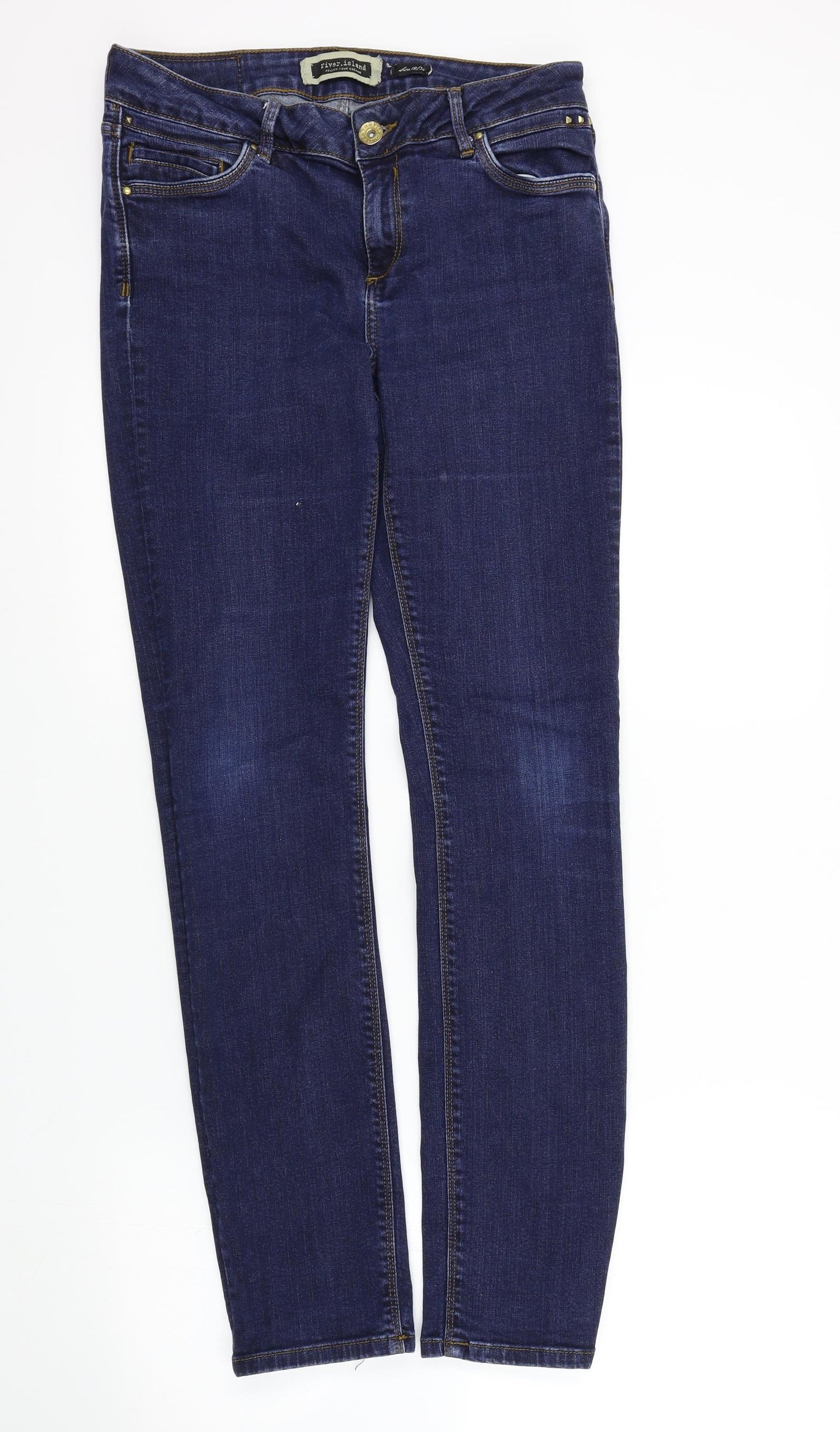 River Island Womens Blue   Skinny Jeans Size 12 L31 in