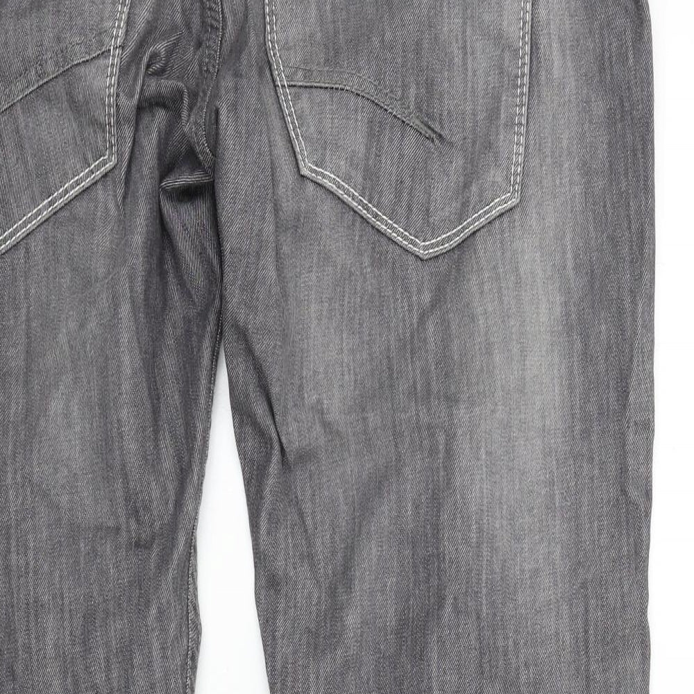 Easy Mens Grey   Straight Jeans Size 38 L30 in