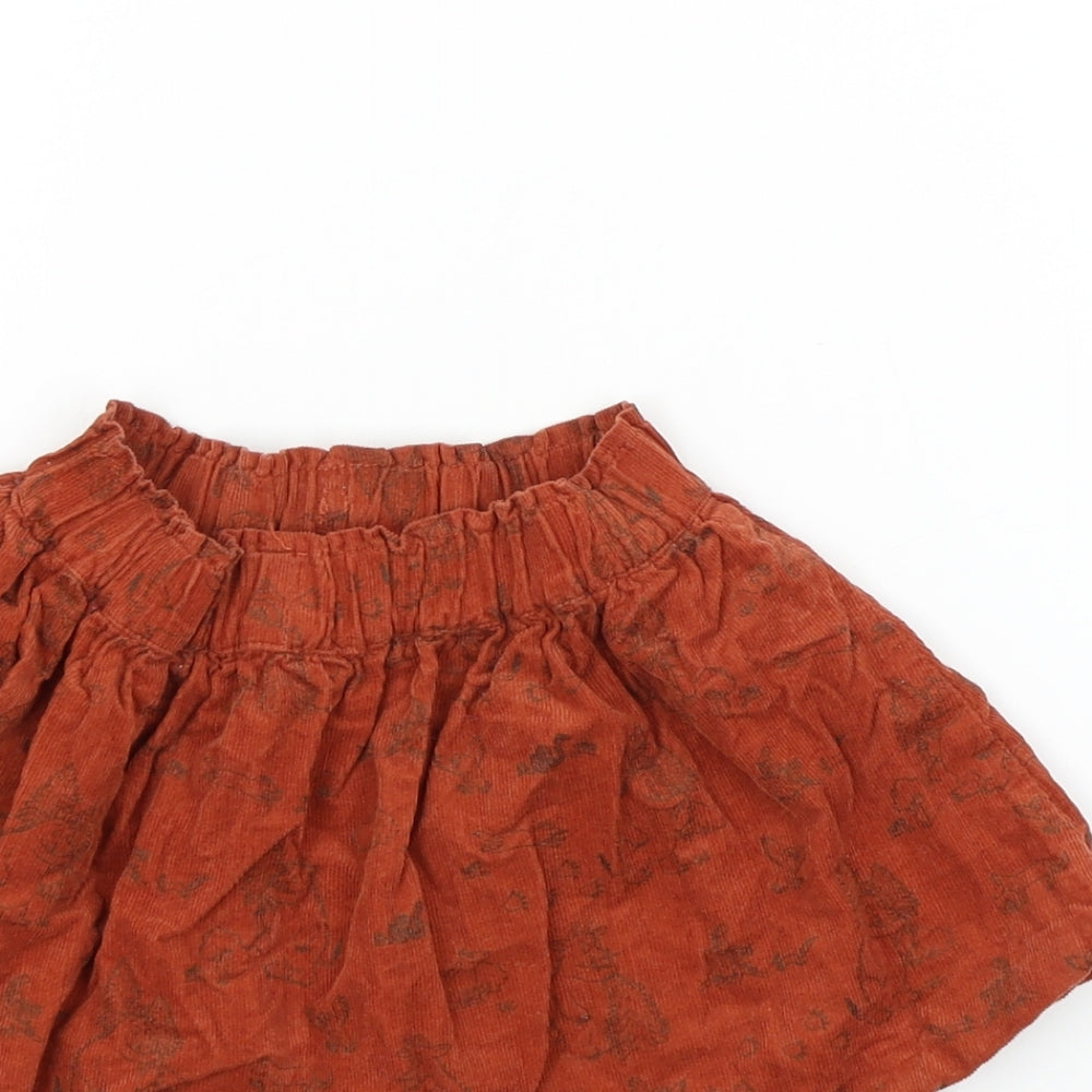 TU Girls Brown   Flare Skirt Size 12-18 Months  - THE GRUFFALO