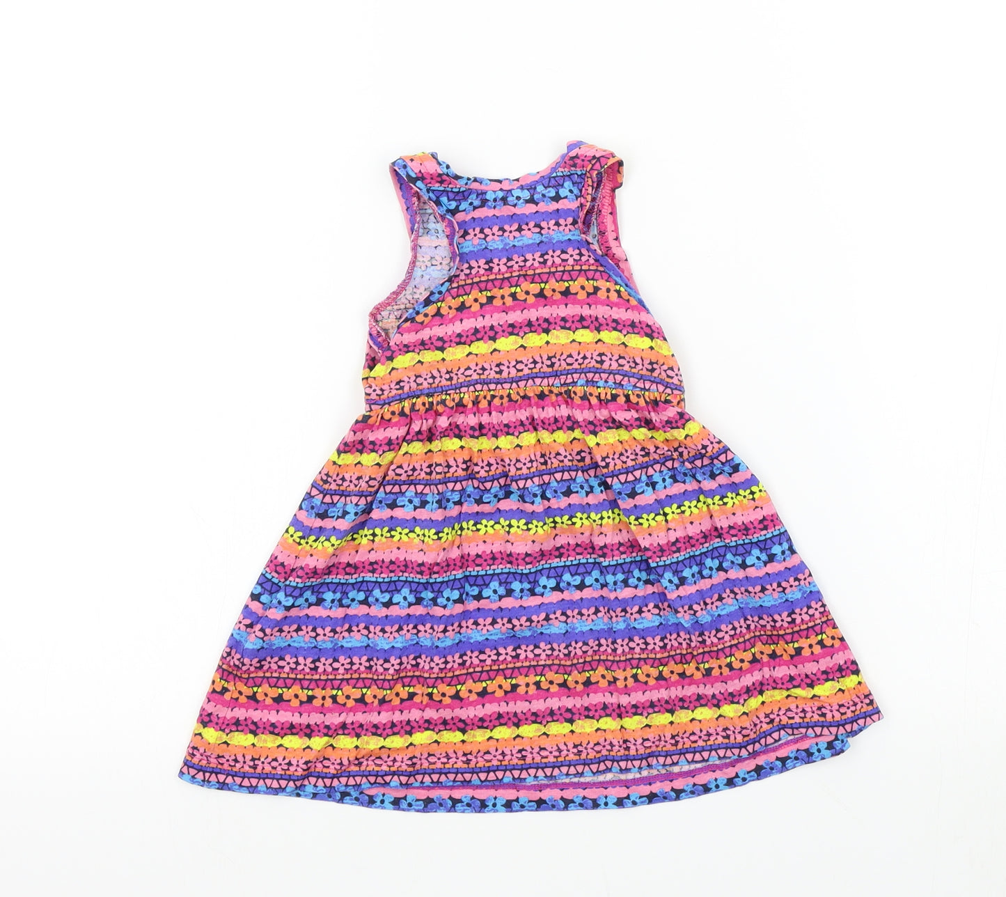 Debenhams Girls Multicoloured Geometric  Fit & Flare  Size 12-18 Months