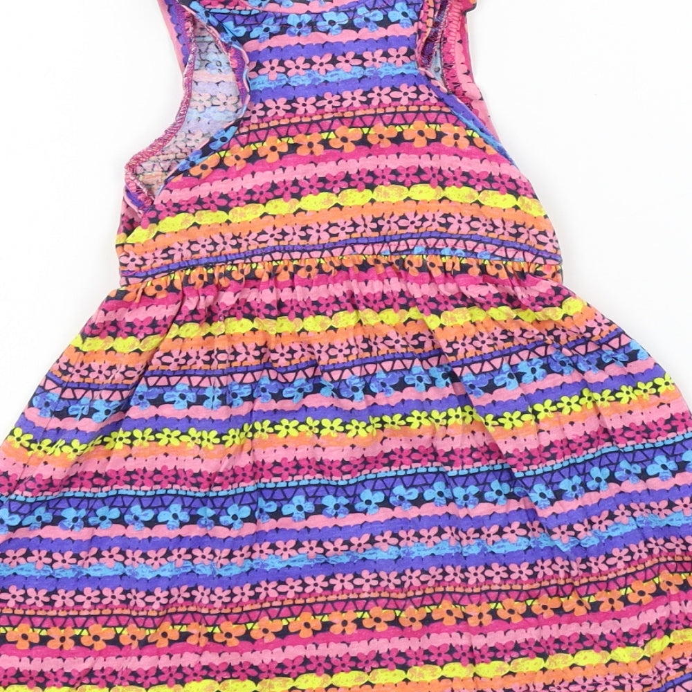 Debenhams Girls Multicoloured Geometric  Fit & Flare  Size 12-18 Months