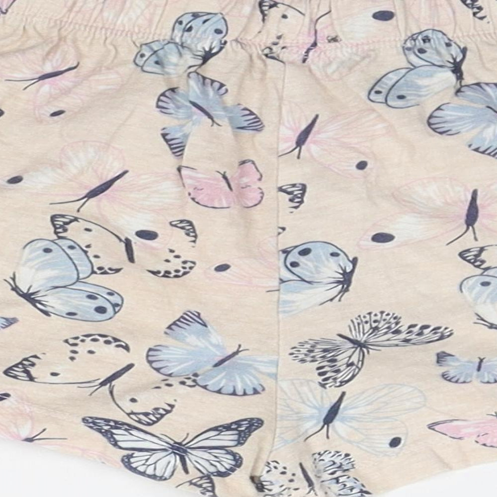 Destination Girls Beige Geometric  Top Sleep Shorts Size 9-10 Years