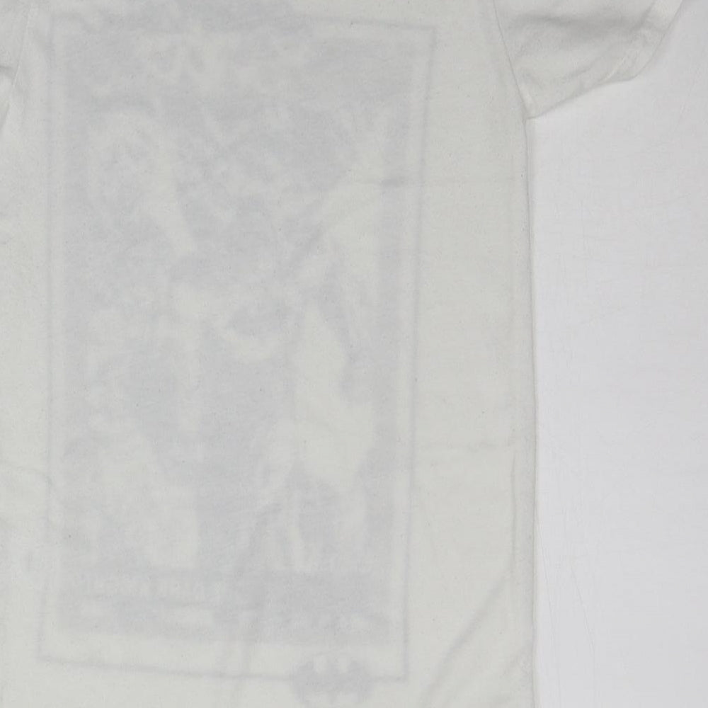 River Island Boys White Geometric  Basic T-Shirt Size 5-6 Years