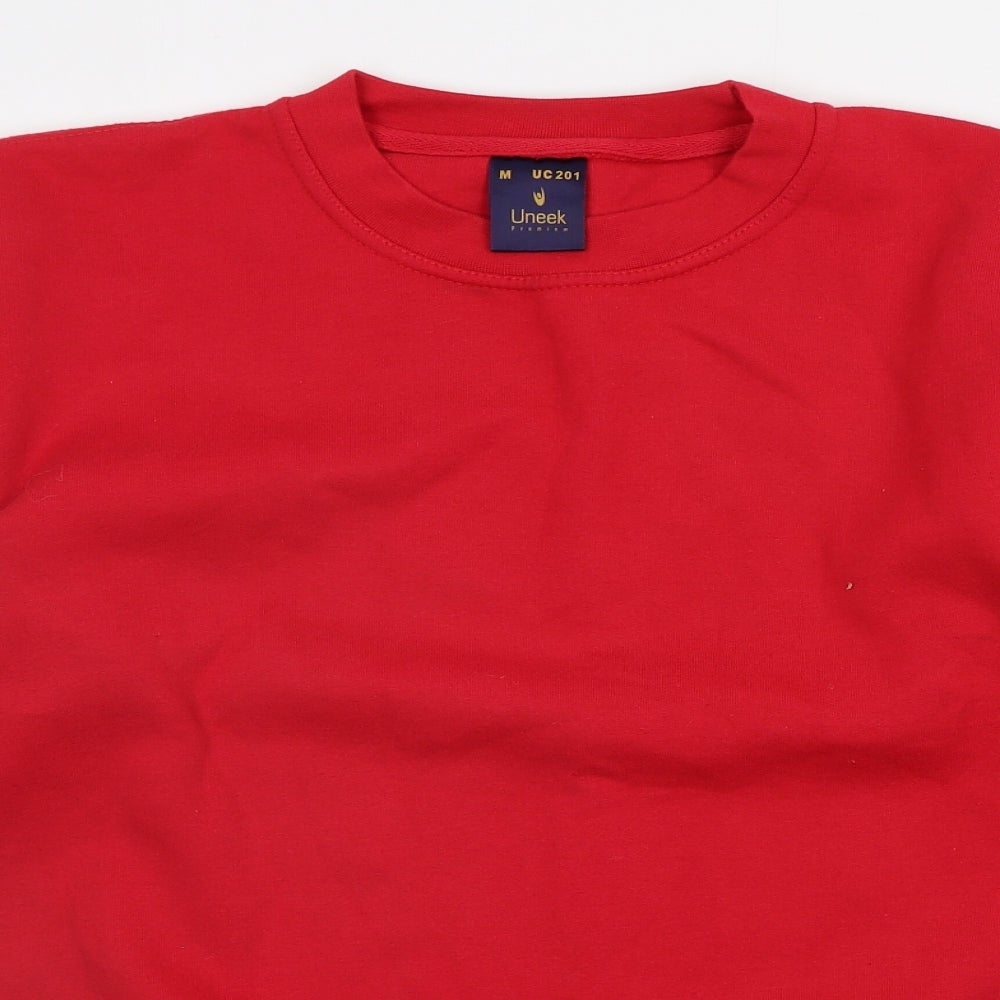 Uneek Womens Red   Pullover Jumper Size M