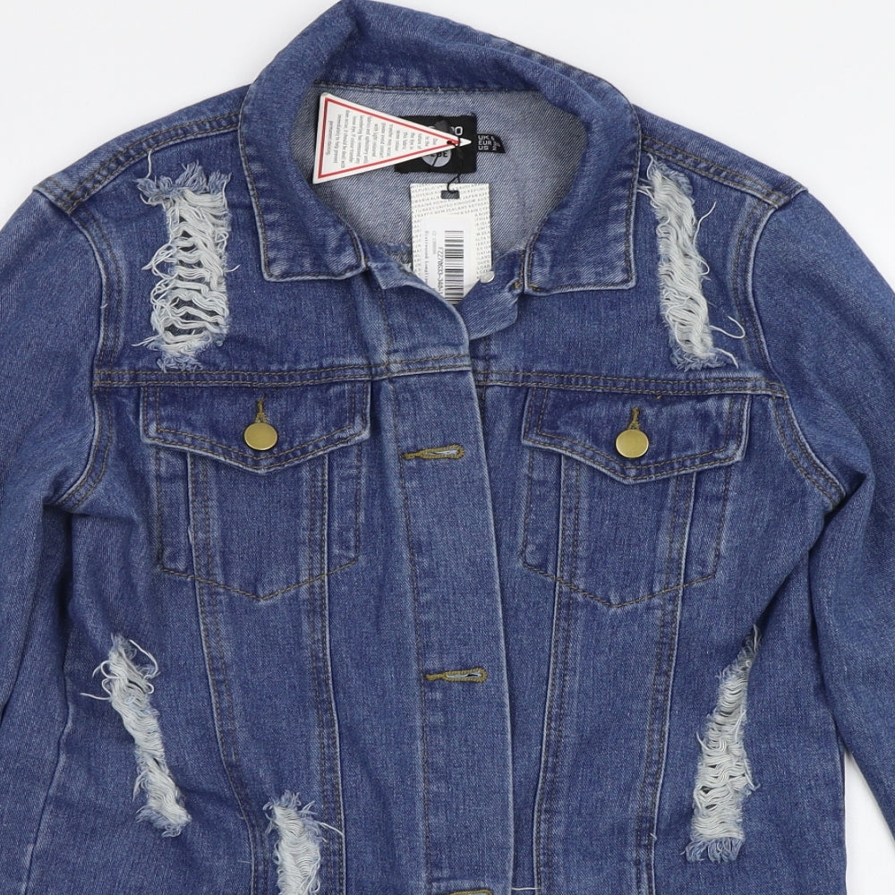 Boohoo Womens Blue   Cardigan Jumper Size 6