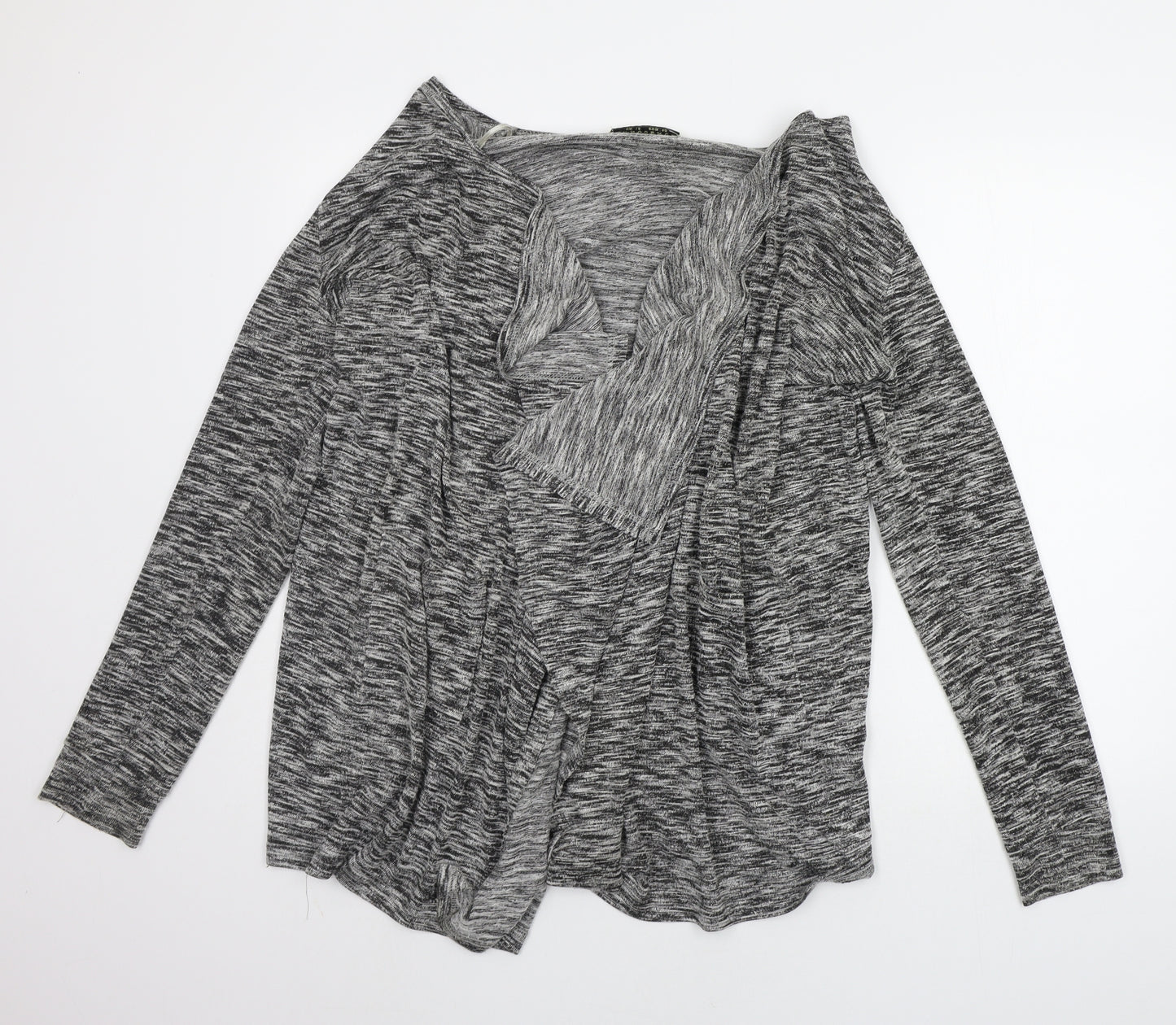 innocence Womens Grey Geometric  Cardigan Jumper Size 12