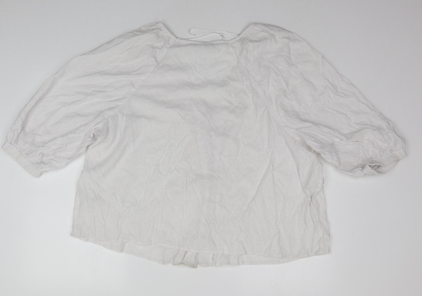 Marks and Spencer Womens White   Basic Button-Up Size 18