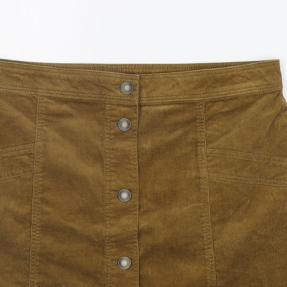 Marks and Spencer Womens Brown   A-Line Skirt Size 12