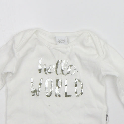 Disney Baby White   Babygrow One-Piece Size 3-6 Months