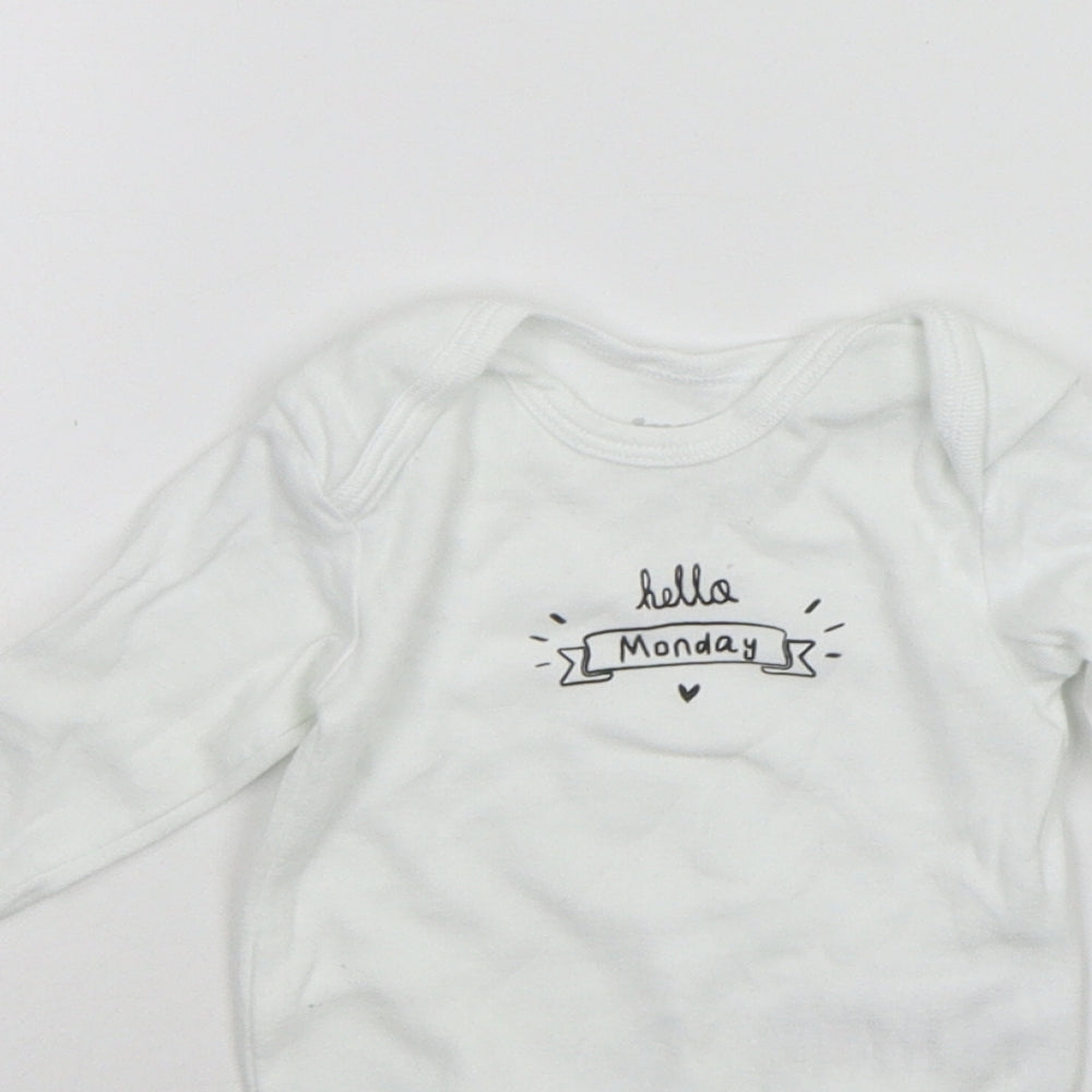 Lupilu Baby White   Babygrow One-Piece Size 3-6 Months